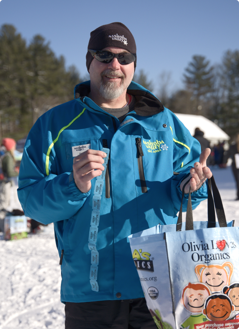 a bag full of products from Olivia's Organics
